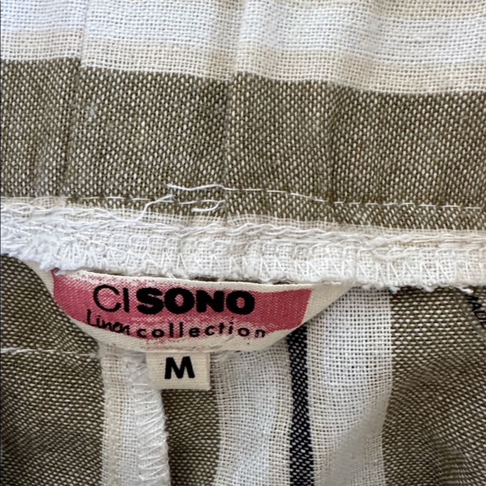 Ci Sono Linen Collection Striped Pants - Picture 5 of 5